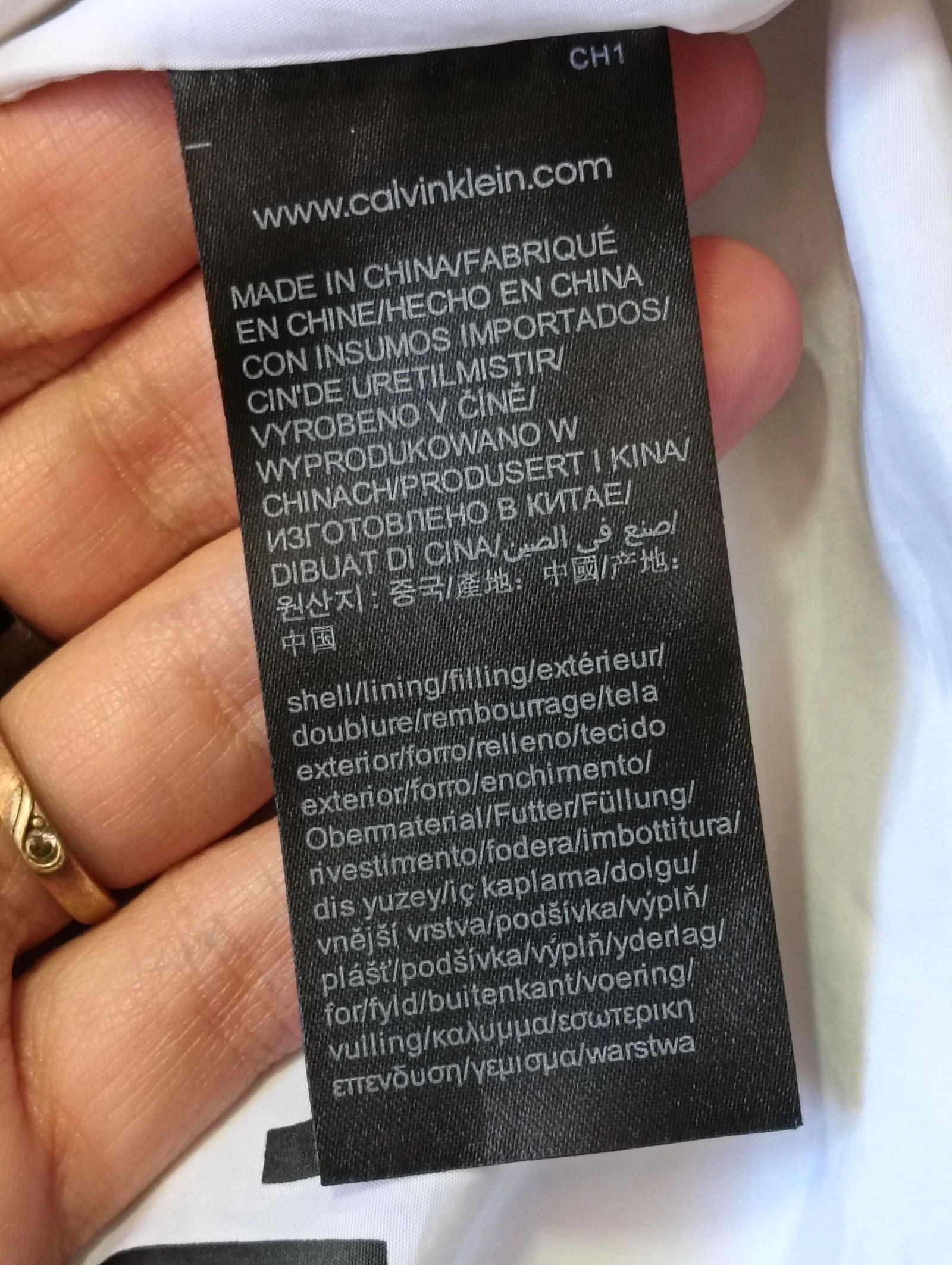 Puffer Calvin Klein Antracita Size M Premium  – photo 16